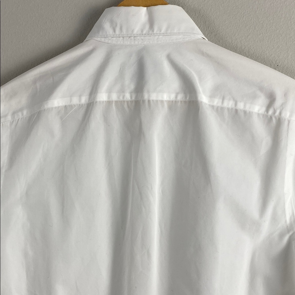 Salle Privee Evron Poplin Dress Shirt | Slim Fit, Cutaway Collar | White View 5